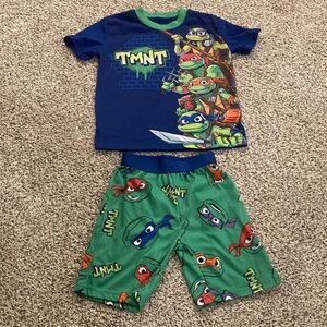 TMNT Kids Pajamas Set - Blue and Green